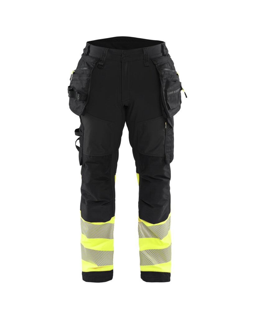 HV Class1 Softshell Trouser HTP KP Noir/Jaune