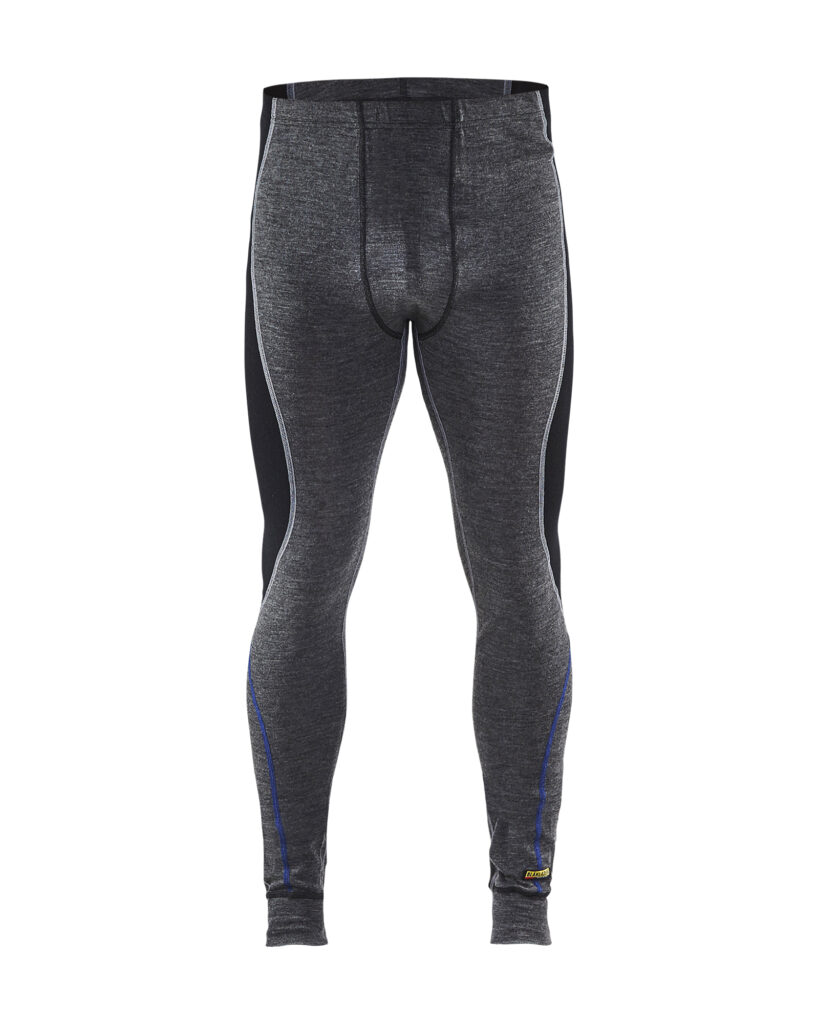 WARM 100% MERINO Long John Grey/Black