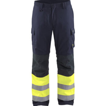 Pantalon hiver Multinormes Marine/Jaune fluo