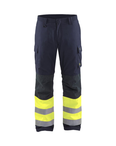 Pantalon hiver Multinormes Marine/Jaune fluo