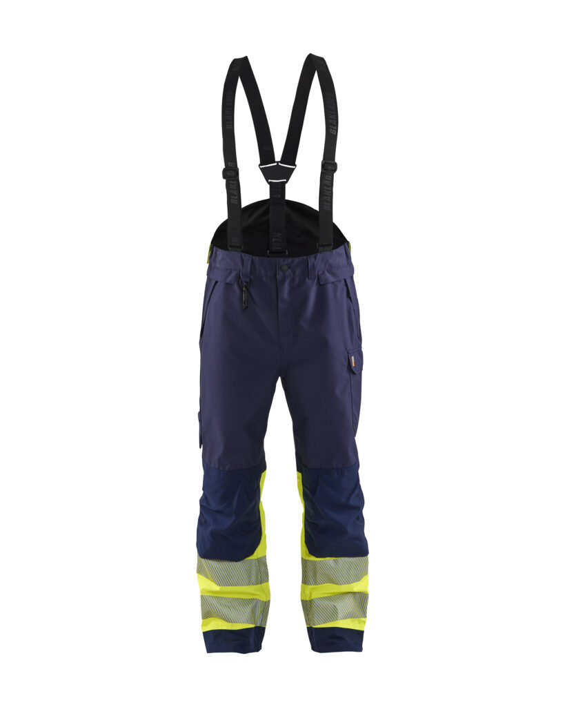 Hivis shell trouser class 1 Marine/Jaune