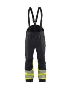 Hivis shell trouser class 1 Noir/Jaune