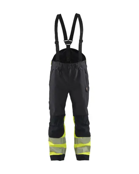 Hivis shell trouser 1 Noir/Jaune