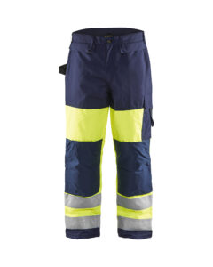 Pantalon hiver haute visibilité Jaune fluo/Marine