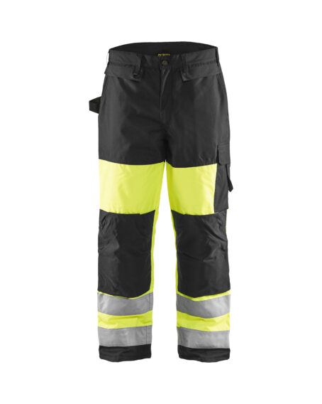 Pantalon hiver haute visibilité Jaune fluo/Noir