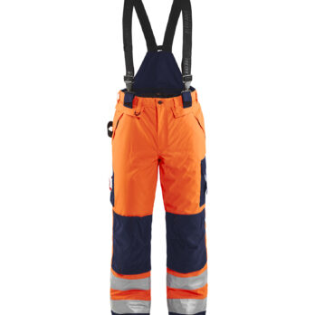 Pantalon hiver haute visibilité Orange fluo/Marine