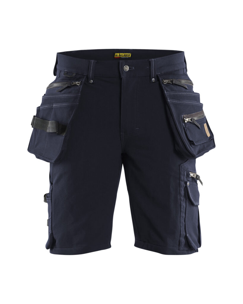 Short X1900 artisan stretch 4D Marine foncé/Noir