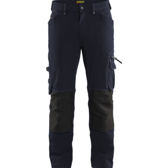 Pantalon X1900 artisan stretch 4D sans poches flottantes Marine foncé/Noir
