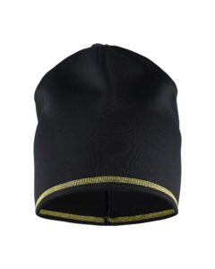 Bonnet en polaire Noir/Jaune