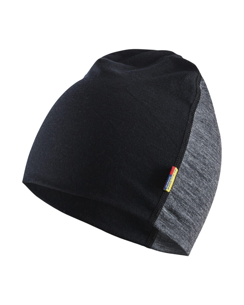 Merino beanie Grey/Black