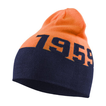 Bonnet enfant Marine/Orange fluo