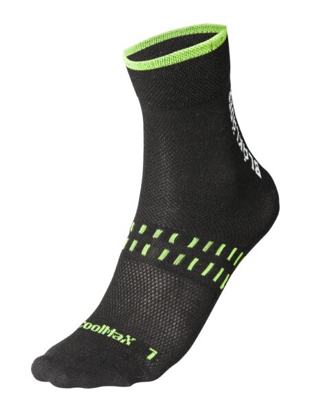 Chaussettes DRY - Pack X2 Noir/Vert Fluo