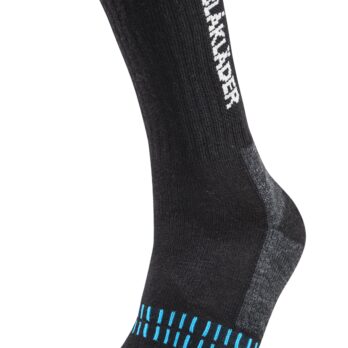 Chaussettes LIGHT Noir/Bleu Fluo