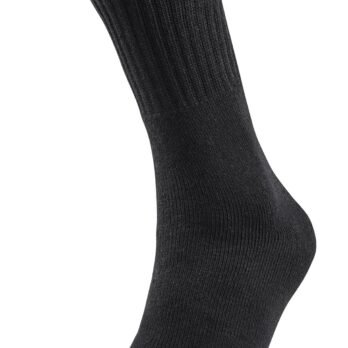 Chaussettes hautes en coton Pack x5 Noir