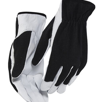 gants artisan cuir - pack x12 Noir/Blanc