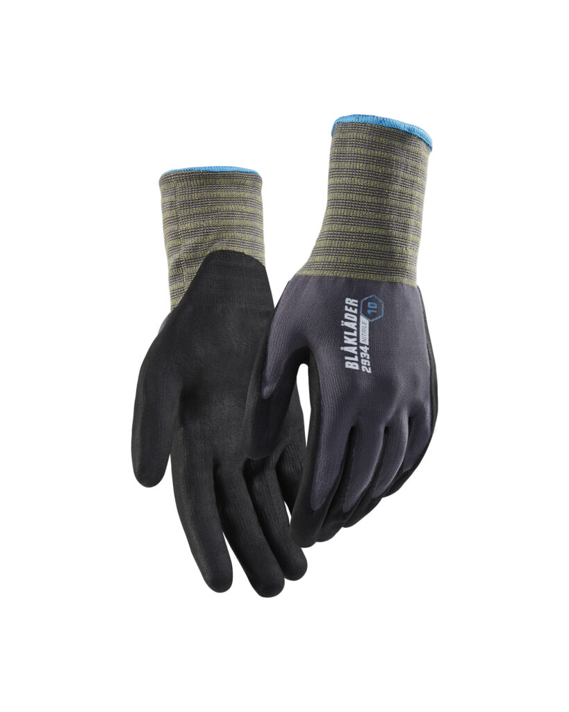 Gants de travail en nitrile trempé Gris clair