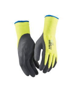 Gants artisan doublés - latex trempé Jaune fluo