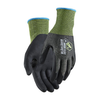 Gants de travail en nitrile trempé anti coupure niveau B Noir