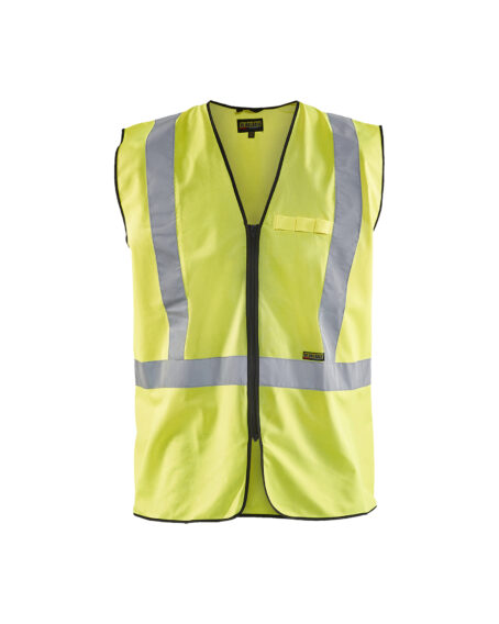 Gilet zippé haute visibilité Jaune fluo