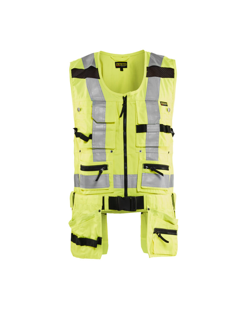 Gilet porte-outil haute-visibilité Jaune fluo