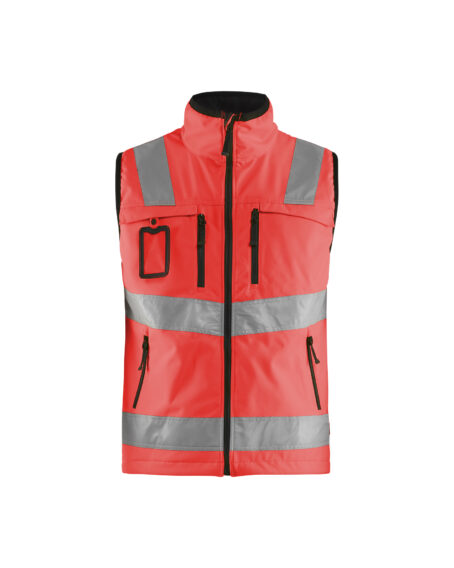 Gilet Softshell haute visibilité Rouge fluo