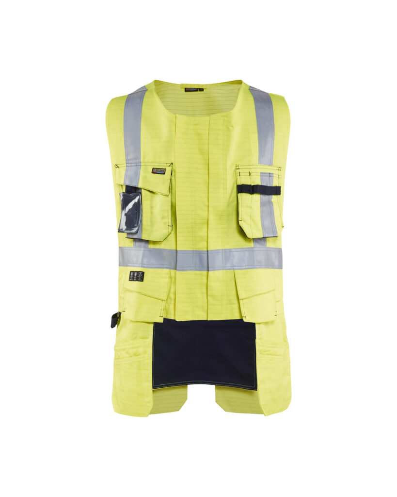 Gilet Porte-Outils Multinormes Jaune fluo