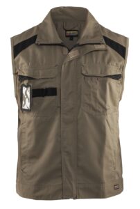 Gilet sans manches Industrie Beige/Noir