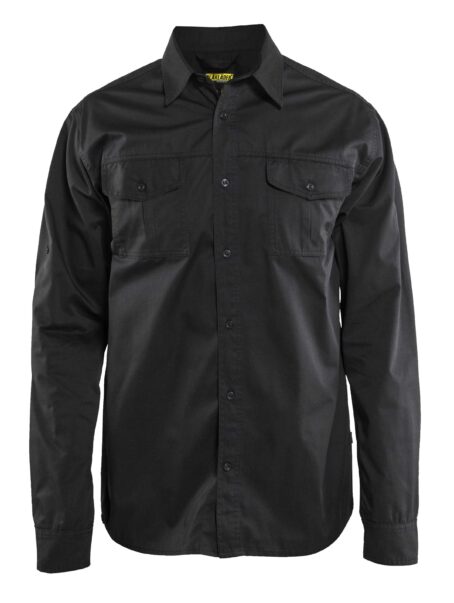 Chemise twill Noir