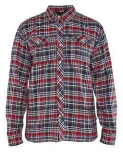 Chemise flanelle Marine/rouge