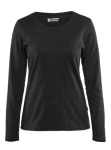 T-shirt manches longues femme Noir