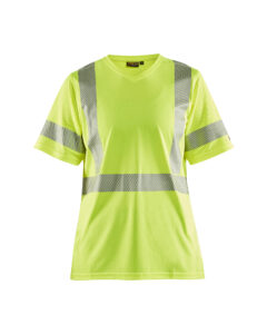 T-shirt haute-visibilité anti-UV femme Jaune fluo