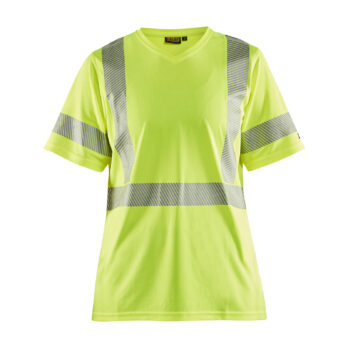 T-shirt haute-visibilité anti-UV femme Jaune fluo