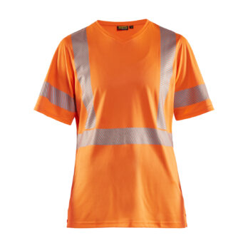 T-shirt haute-visibilité anti-UV femme Orange fluo