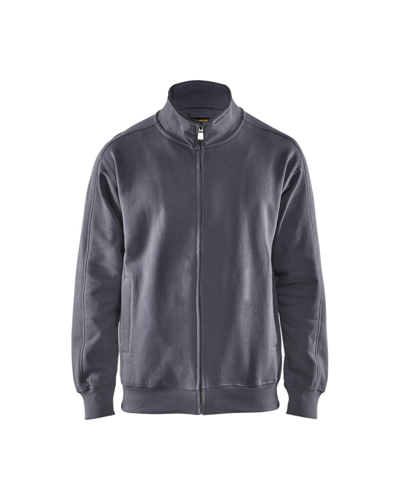 Sweat zippé Gris clair