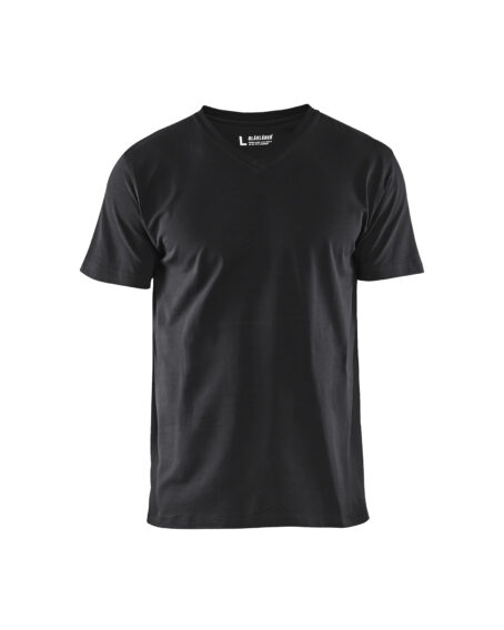 T-Shirt col V Noir