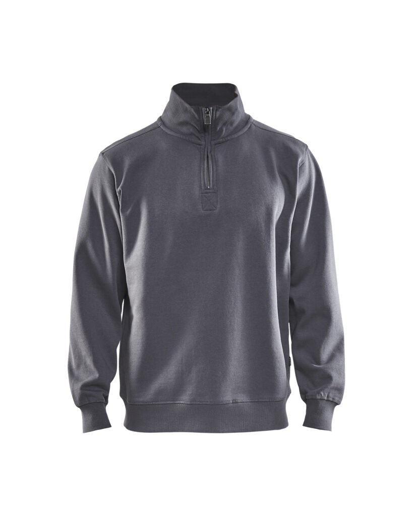 Sweat col camionneur Gris clair