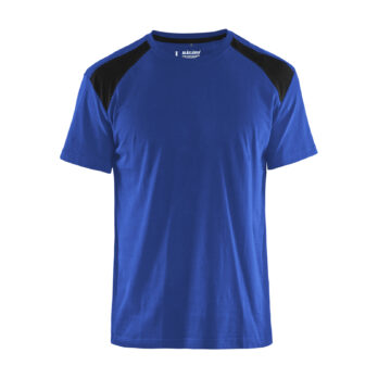 T-shirt bicolore Bleu roi/Noir