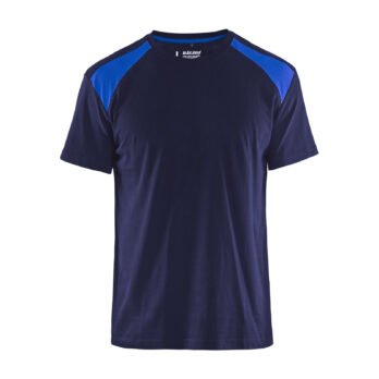 T-shirt bicolore Marine/Bleu roi
