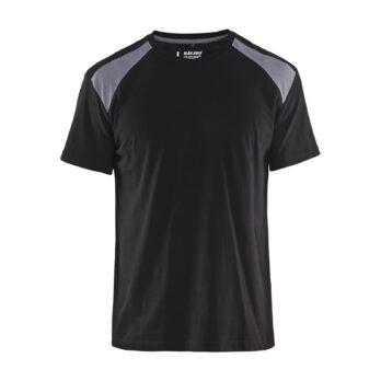 T-shirt bicolore Noir/Gris clair