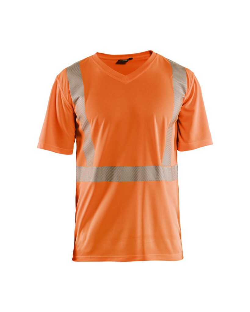 T-shirt anti-UV Haute-Visibilité Orange fluo