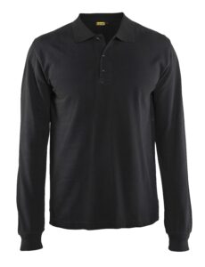 Polo manches longues Noir