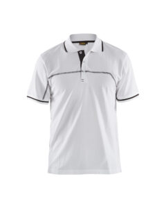 Polo bicolore Blanc/Gris foncé