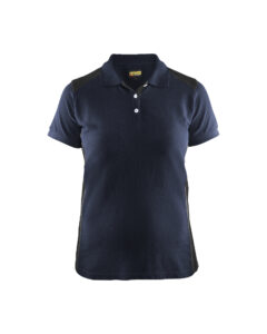 Polo Femme Marine foncé/Noir