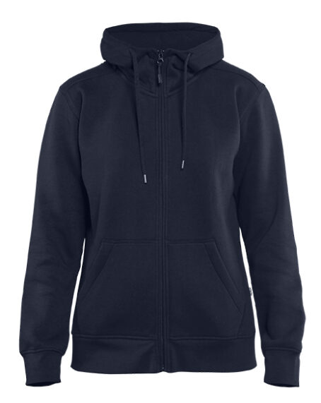 Sweat zippé à capuche femme Marine