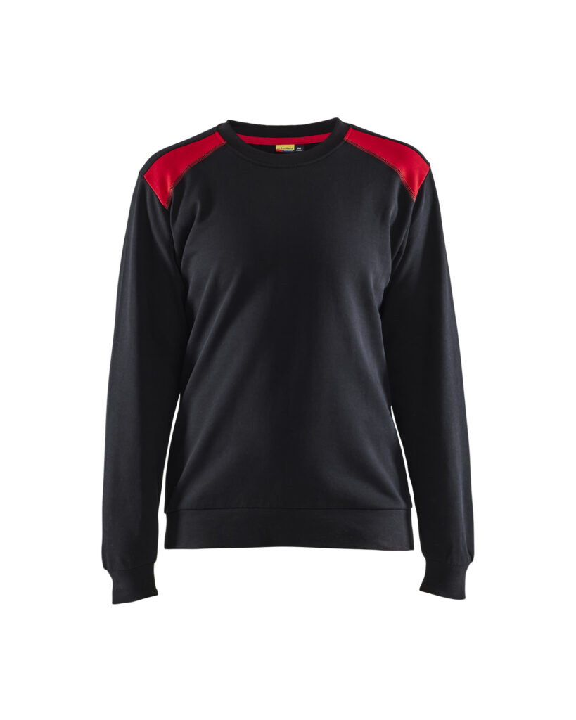 Sweat femme Noir/Rouge