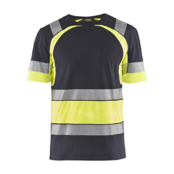 T-shirt Haute Visibilité Gris moyen/Jaune fluo