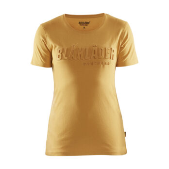 T-shirt imprimé 3D femme Miel doré