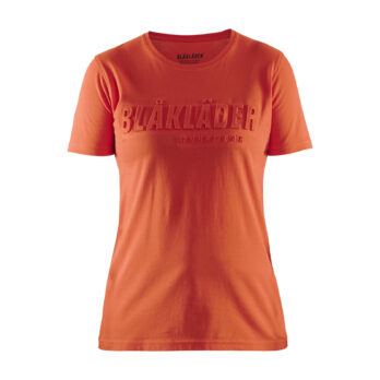 T-shirt imprimé 3D femme Orange Red Color