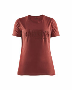 T-shirt imprimé 3D femme Rouge brique