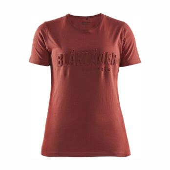 T-shirt imprimé 3D femme Rouge brique